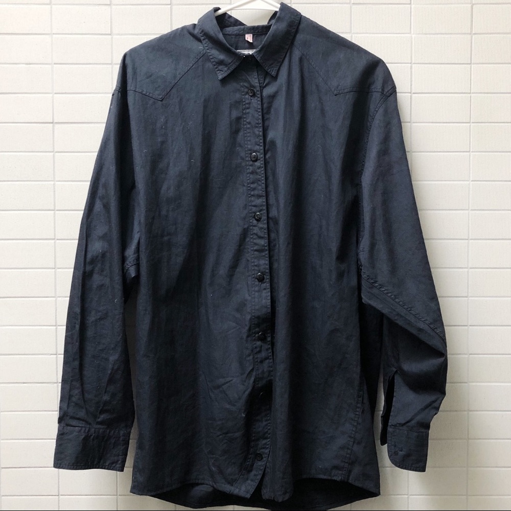 Black Moschino Button-Down With Batwing - Picture 1 of 7